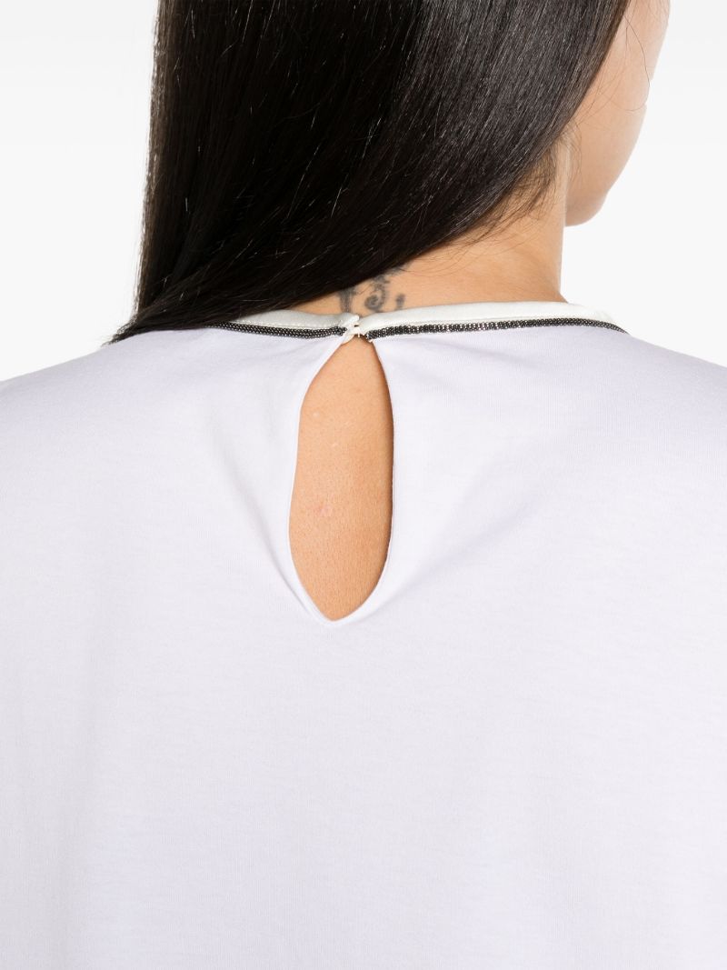 White Monili Cotton T-shirt