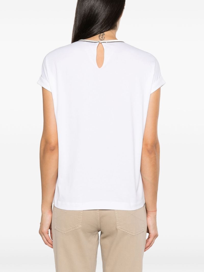 White Monili Cotton T-shirt