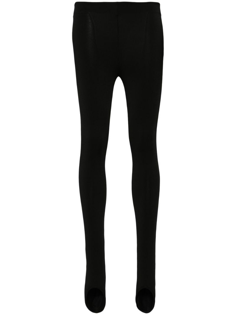 Black High-waist Stirrup Leggings