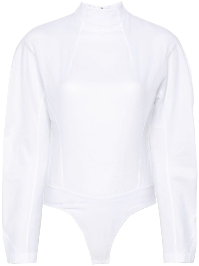White Mesh Bodysuit