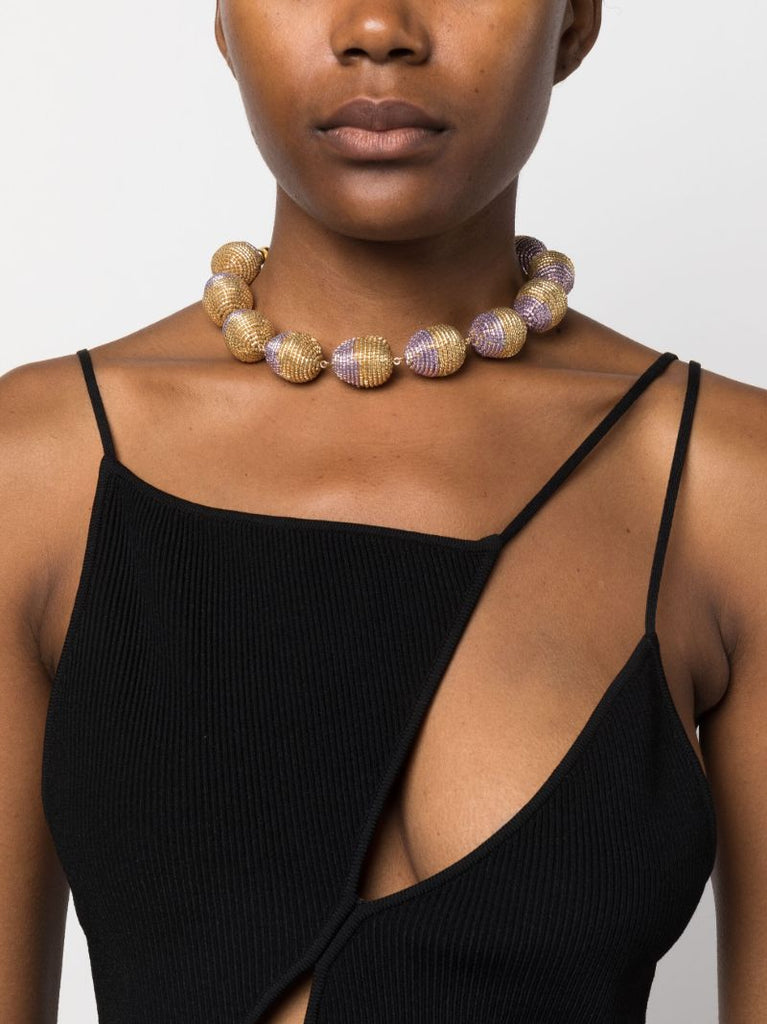 Gold-plated Roco Beaded Necklace