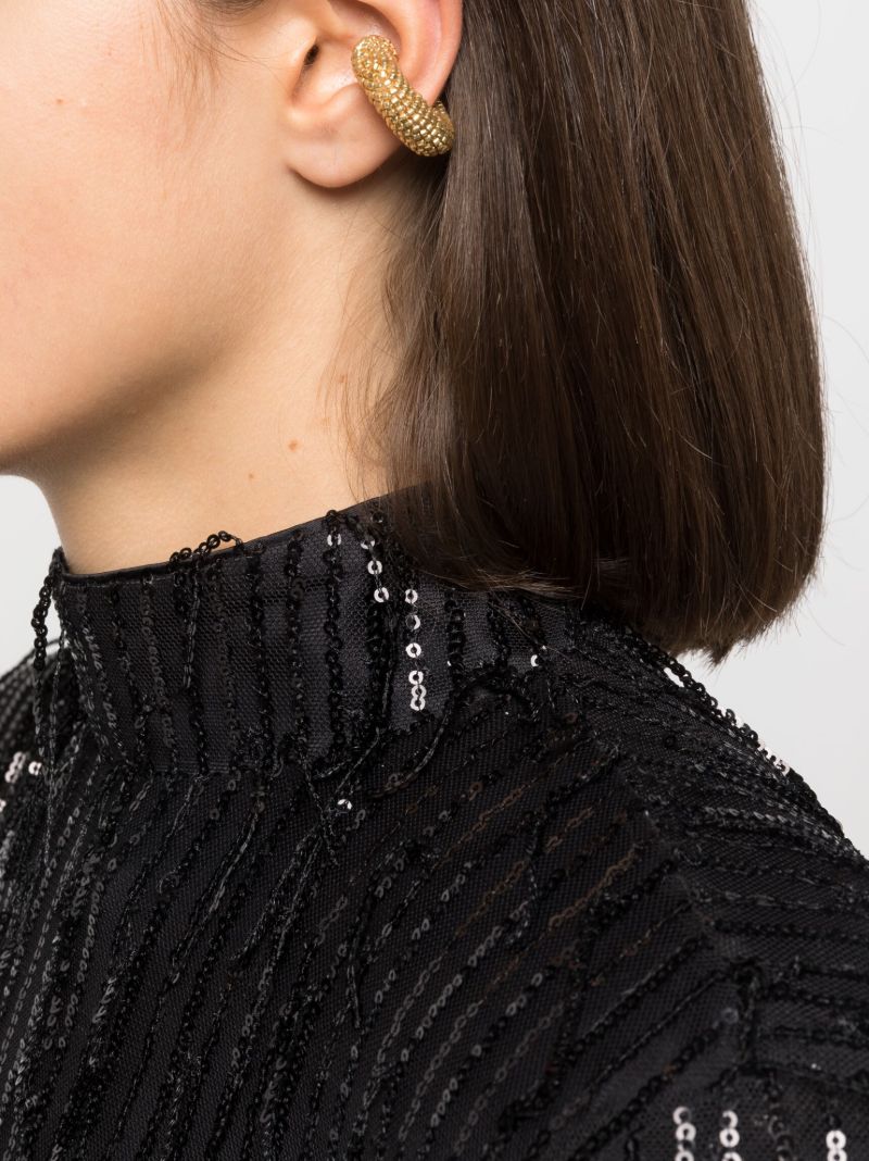 Gold-plated Ora Beaded Single Ear Cuff