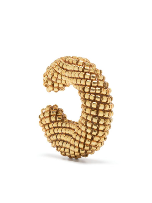 Gold-plated Ora Beaded Single Ear Cuff