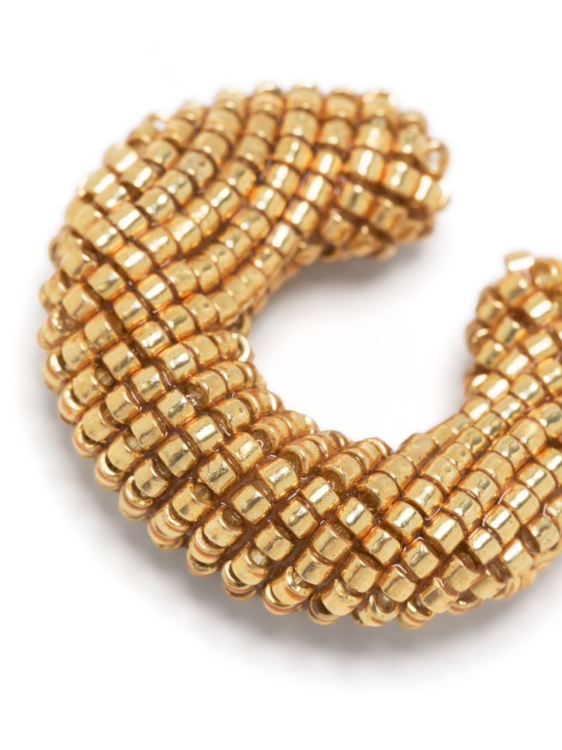 Gold-plated Ora Beaded Single Ear Cuff
