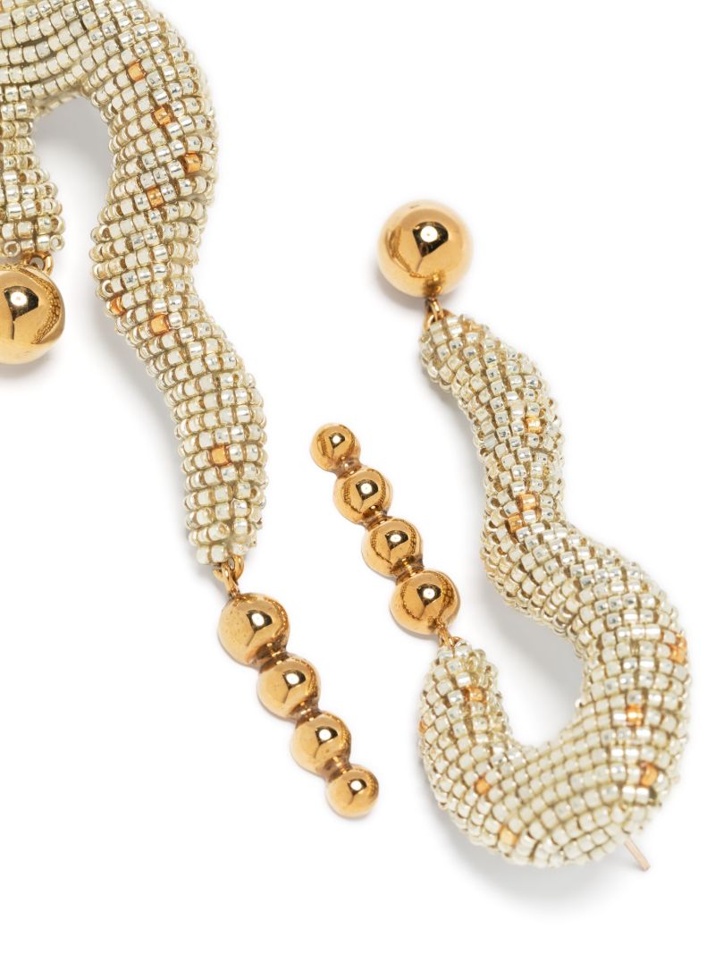 Gold-plated Sunset Beaded Drop Earrings