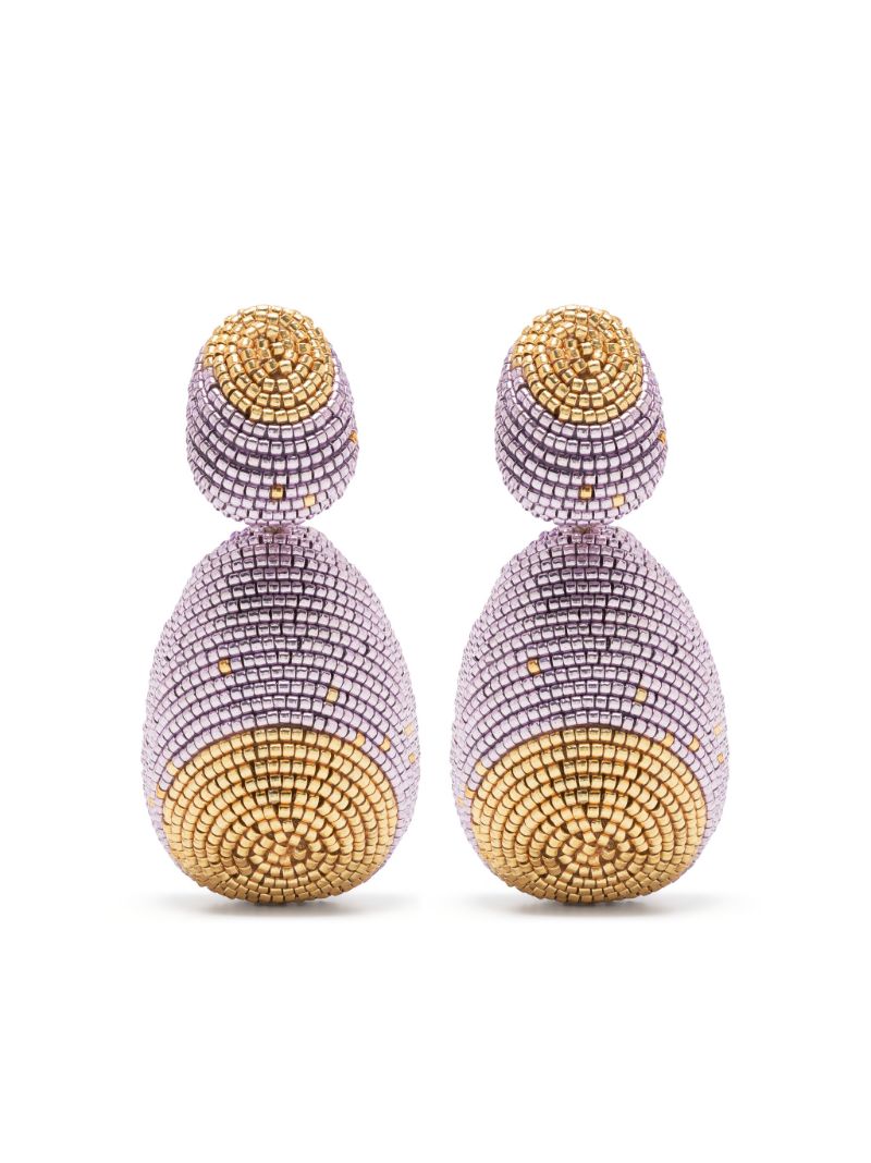 Gold-plated Che Che Beaded Drop Earrings