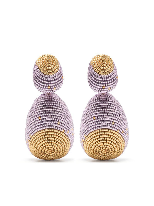 Gold-plated Che Che Beaded Drop Earrings