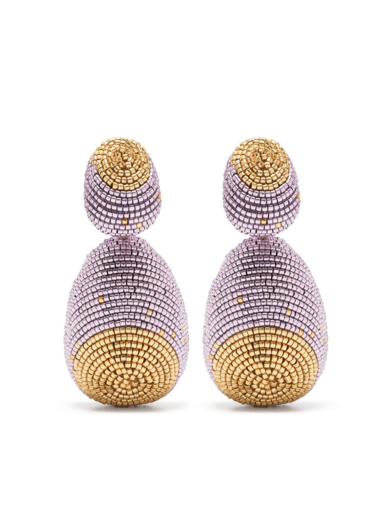 Gold-plated Che Che Beaded Drop Earrings