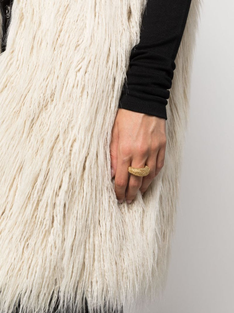 Gold-plated Macia Beaded Ring