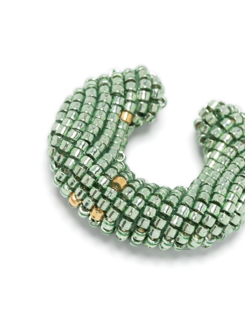 Gold-plated Ora Beaded Single Ear Cuff