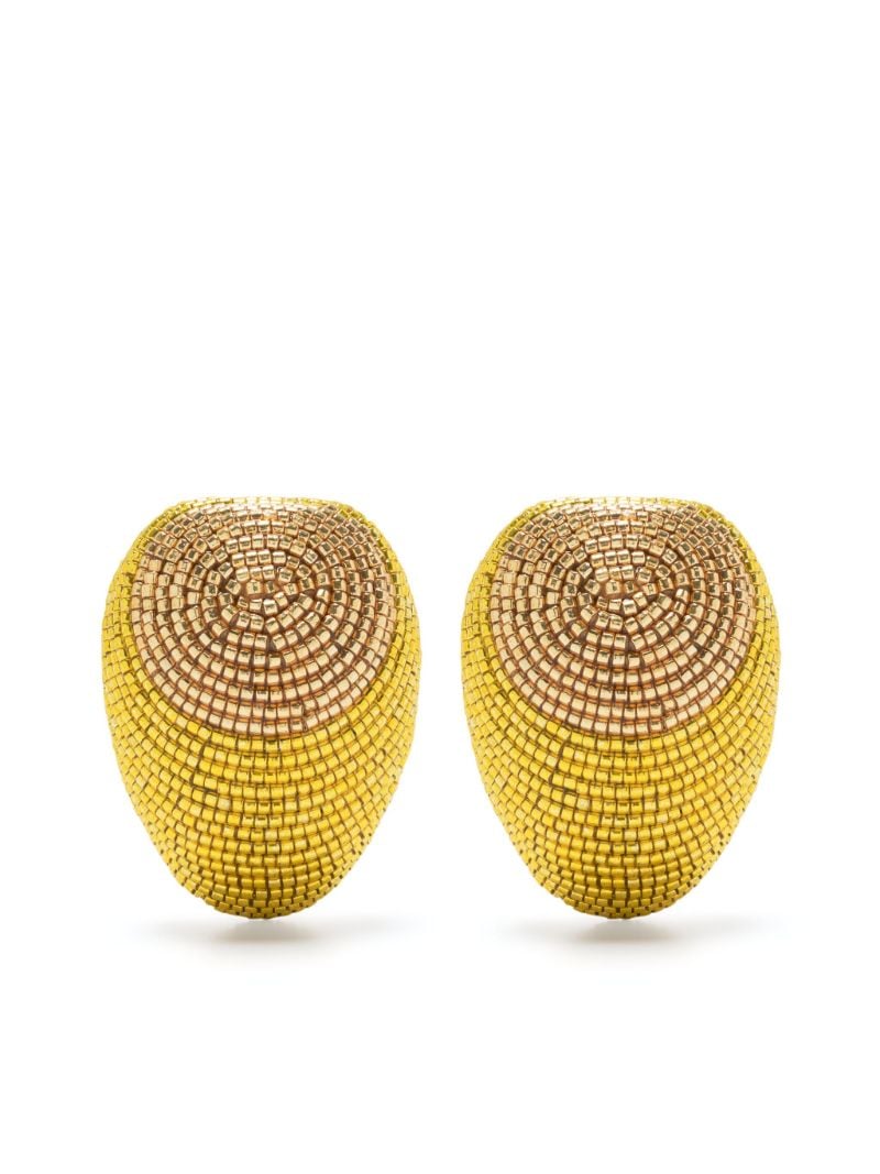 Gold-plated Maurita Beaded Drop Earrings