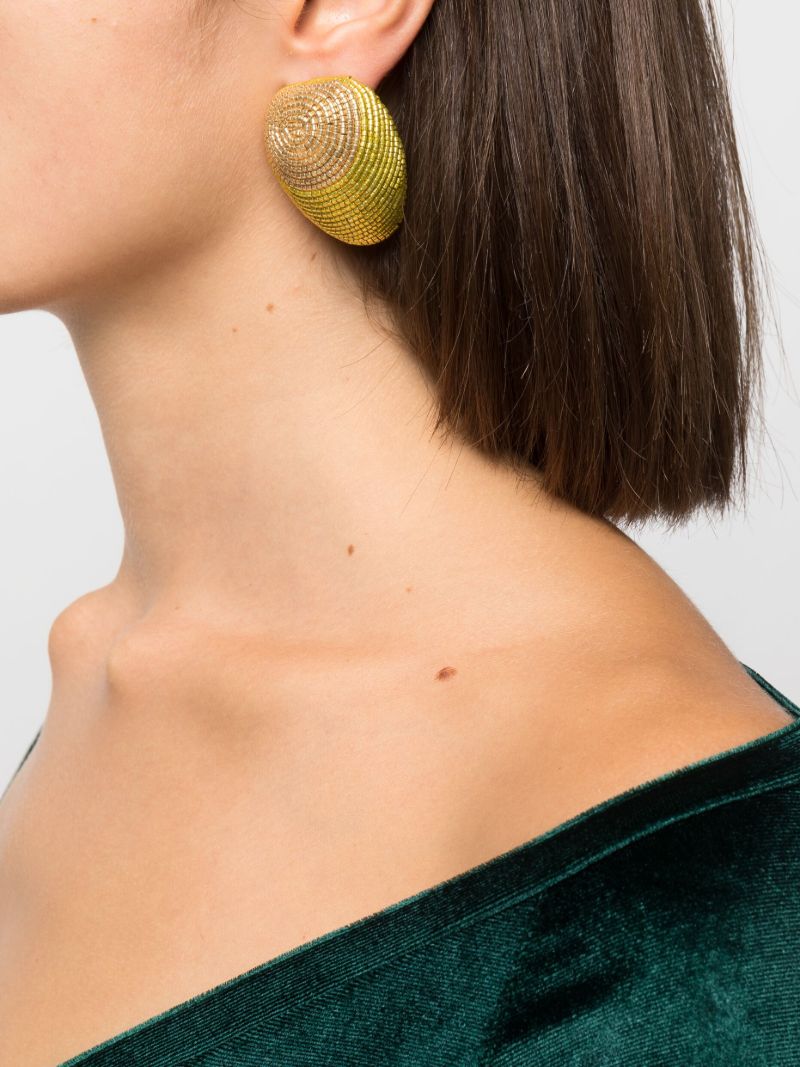 Gold-plated Maurita Beaded Drop Earrings