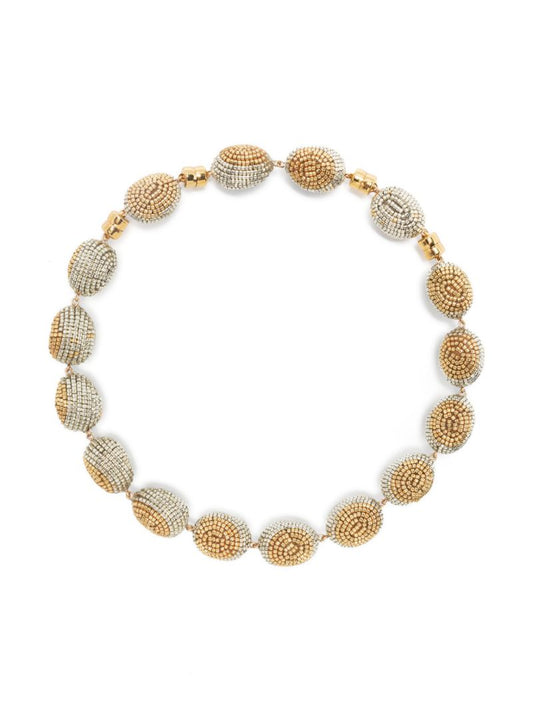 Gold-plated Verte Beaded Necklace