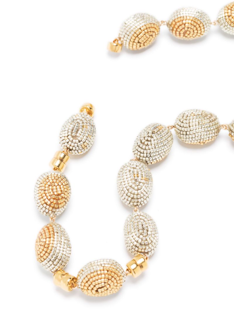 Gold-plated Verte Beaded Necklace