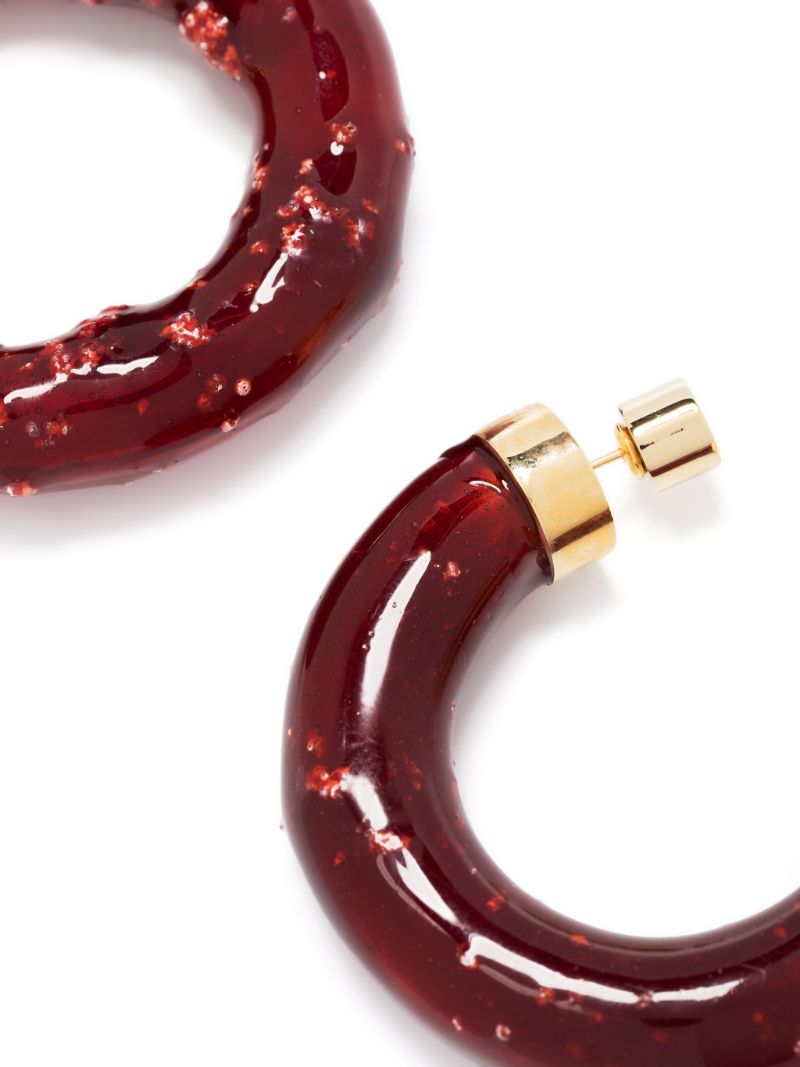 Gold-tone Les CrÃ_x0083_Â©oles Confiture Hoop Earrings