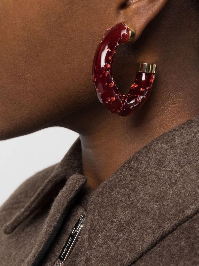 Gold-tone Les CrÃ_x0083_Â©oles Confiture Hoop Earrings