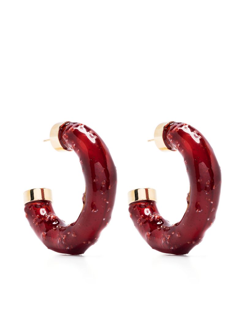 Gold-tone Les CrÃ_x0083_Â©oles Confiture Hoop Earrings