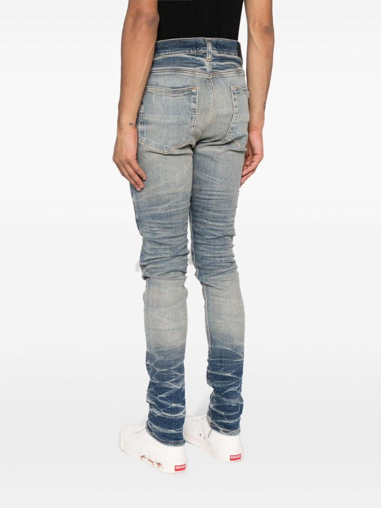 Blue Distressed Skinny Jeans