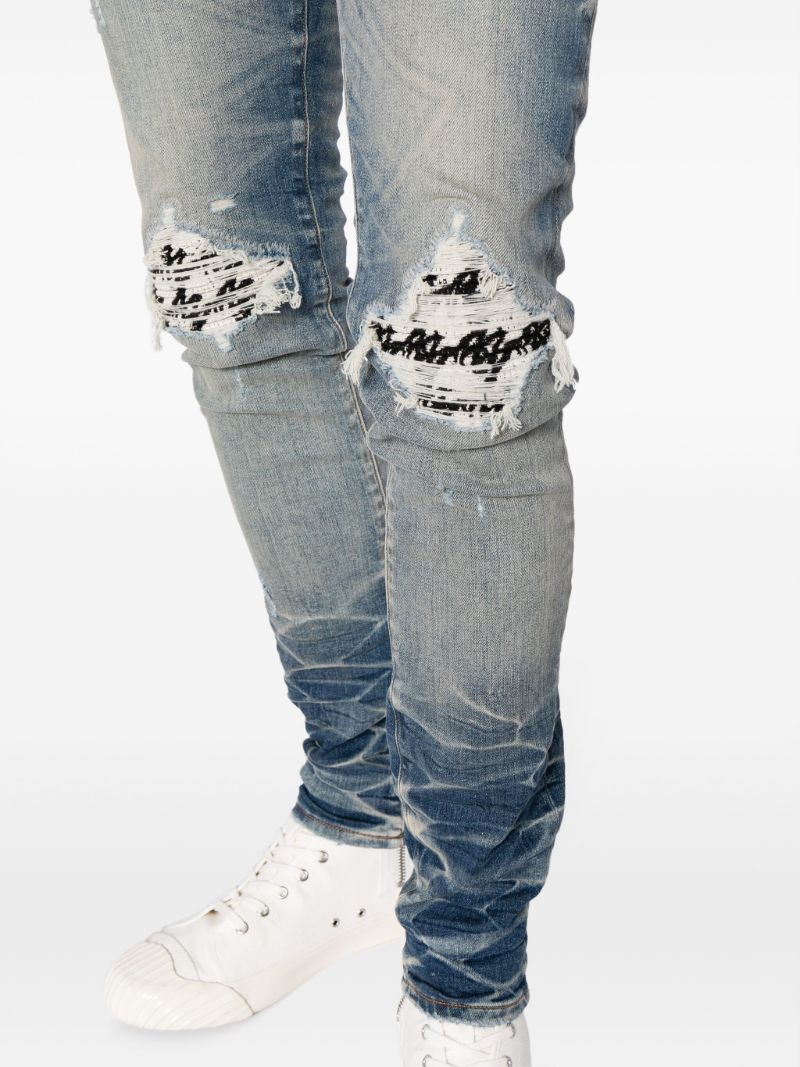 Blue Distressed Skinny Jeans