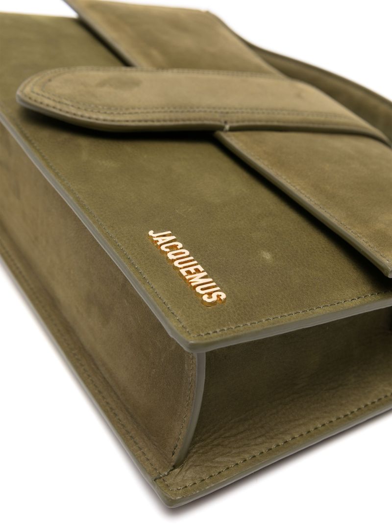 Green Le Bambinou Leather Top Handle Bag