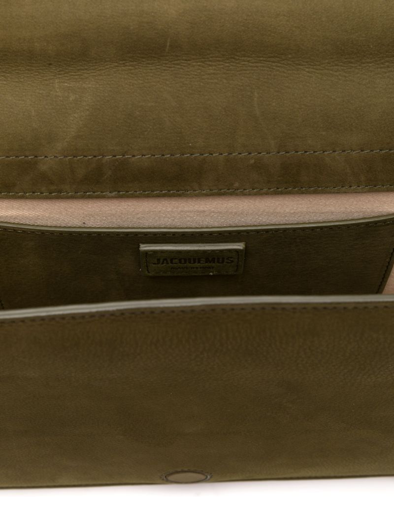 Green Le Bambinou Leather Top Handle Bag