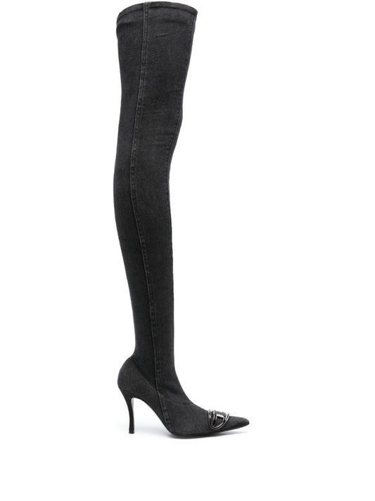 Black D-venus Tbt D 90 Denim Boots