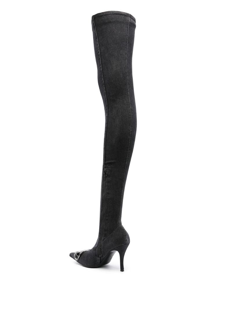 Black D-venus Tbt D 90 Denim Boots