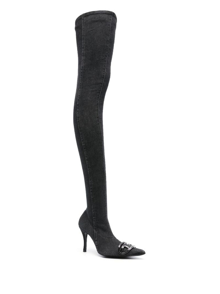 Black D-venus Tbt D 90 Denim Boots
