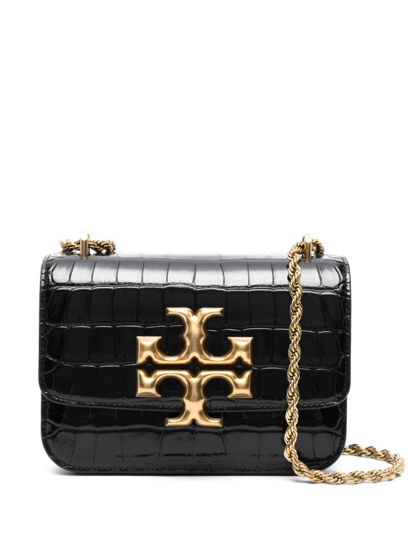 Black Eleanor Small Leather Crossbody Bag