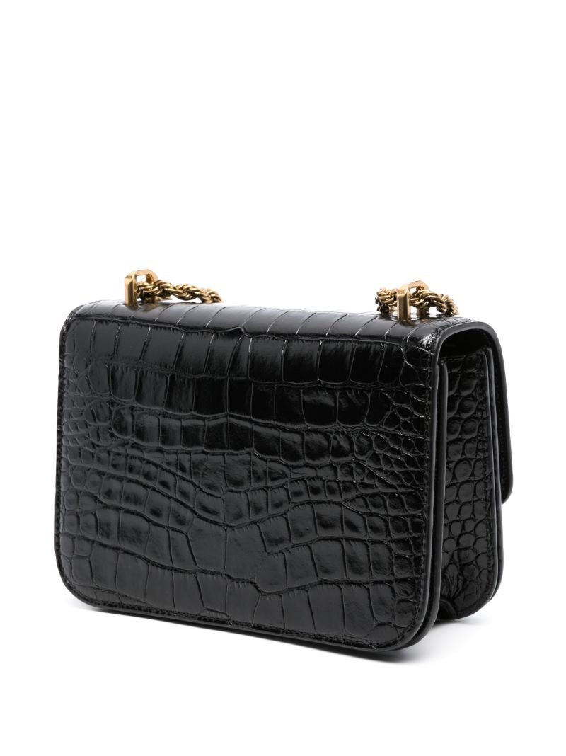 Black Eleanor Small Leather Crossbody Bag