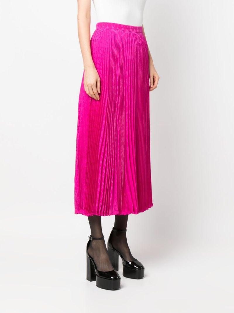 Pink Toile Iconographe Pleated Skirt