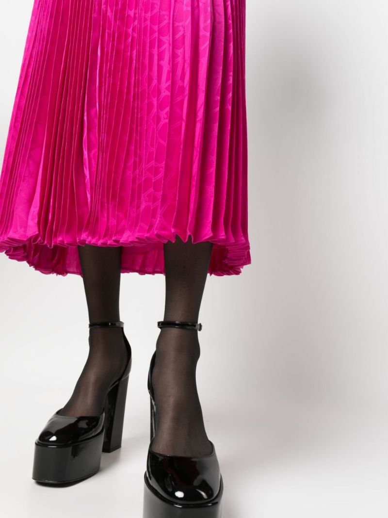 Pink Toile Iconographe Pleated Skirt