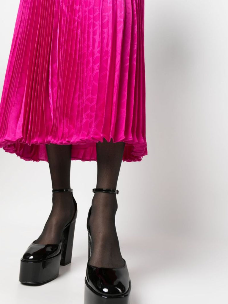 Pink Toile Iconographe Pleated Skirt