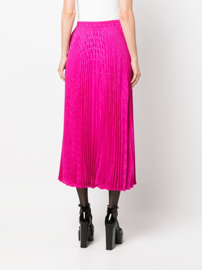 Pink Toile Iconographe Pleated Skirt