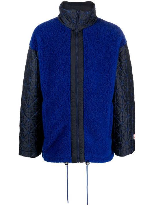 Blue Fleece Bomber Jacket