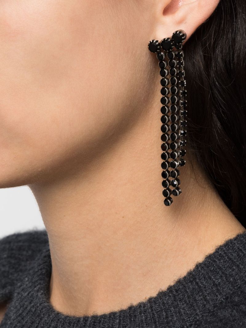 Black a Wild Shore Drop Earrings