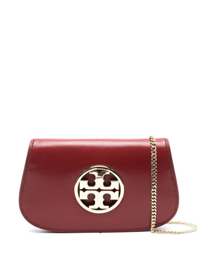 Red Reva Leather Cross Body Bag