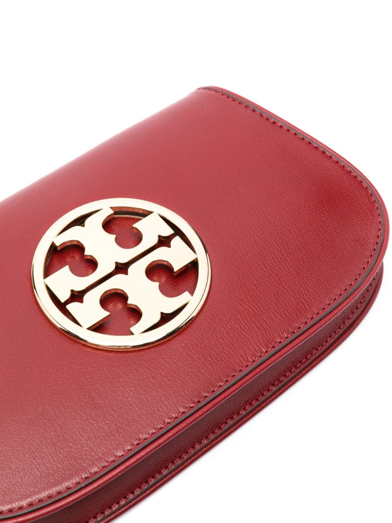 Red Reva Leather Cross Body Bag