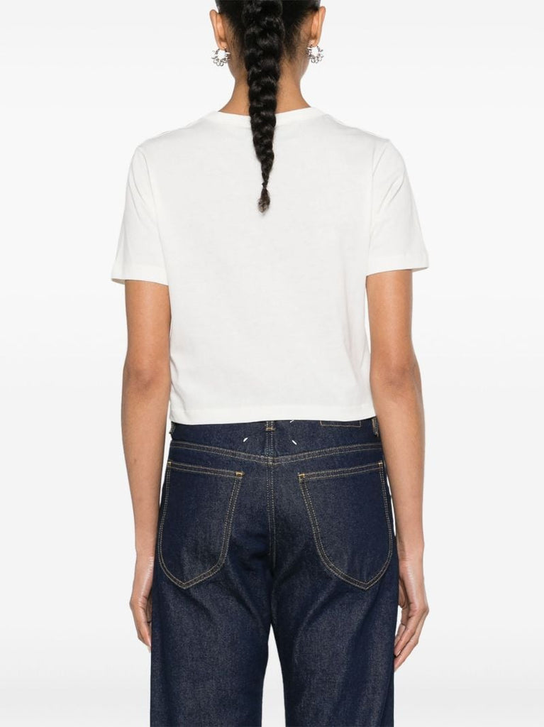 White Square G Rhinestone-embellished T-shirt