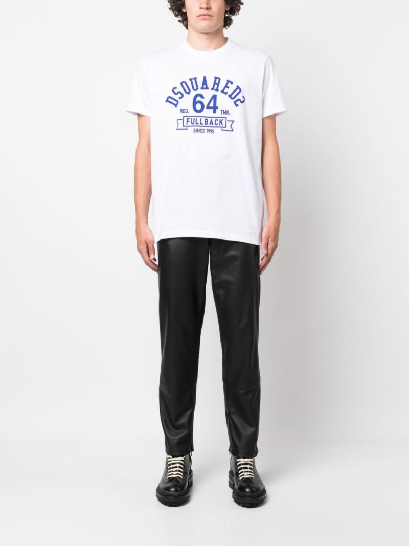 White Logo-print Cotton T-shirt