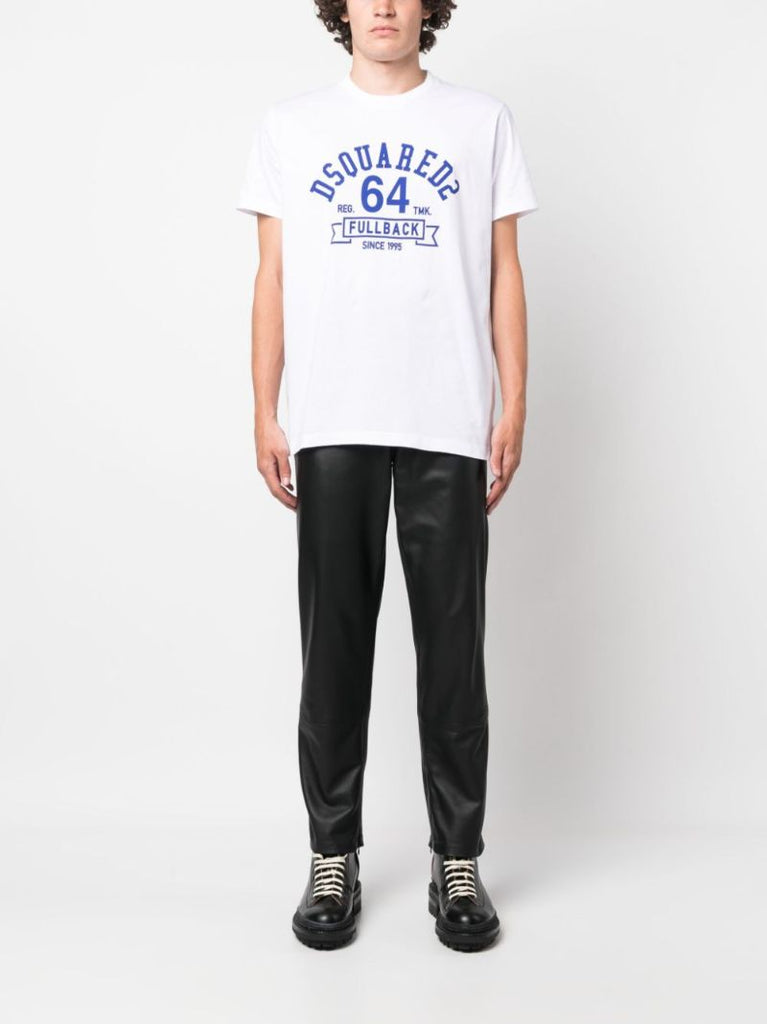White Logo-print Cotton T-shirt