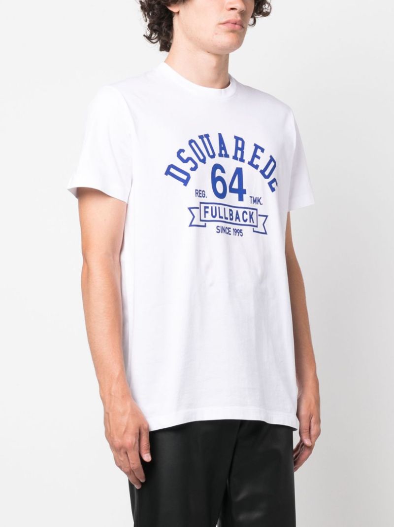 White Logo-print Cotton T-shirt
