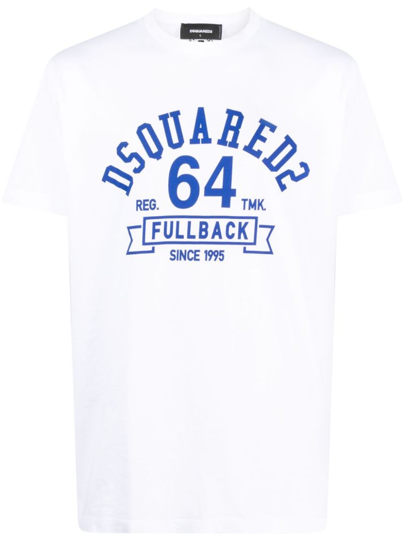 White Logo-print Cotton T-shirt