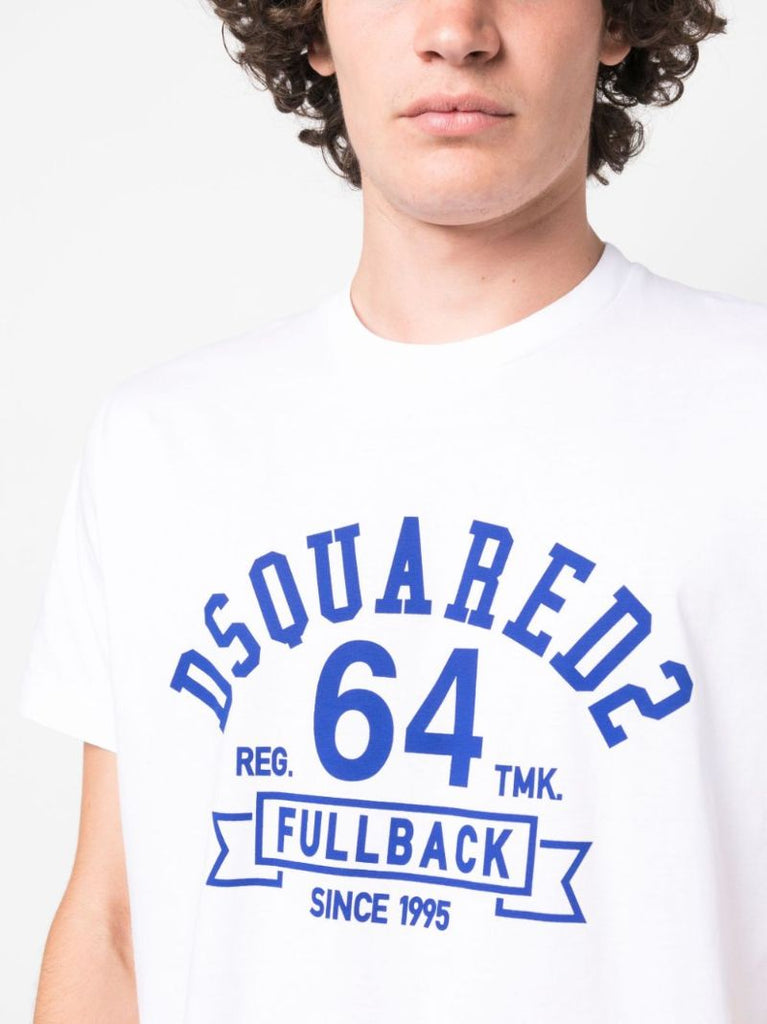 White Logo-print Cotton T-shirt