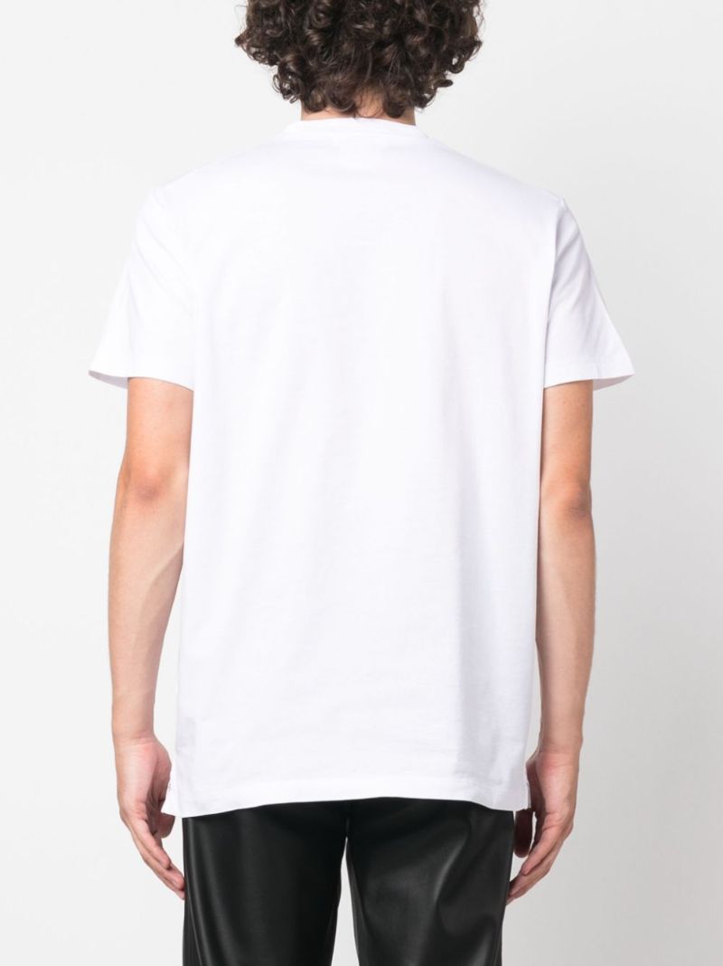 White Logo-print Cotton T-shirt