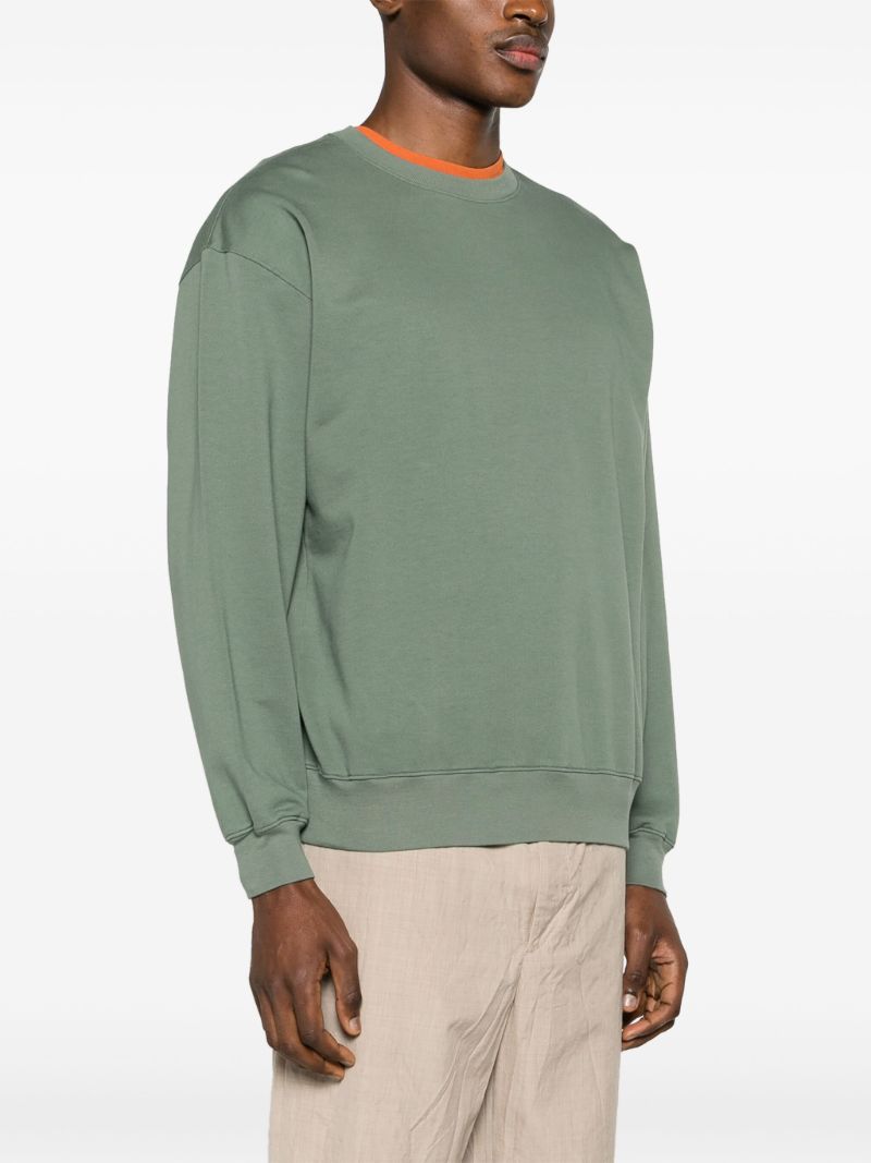 Green Super High Gauze Cotton Sweatshirt