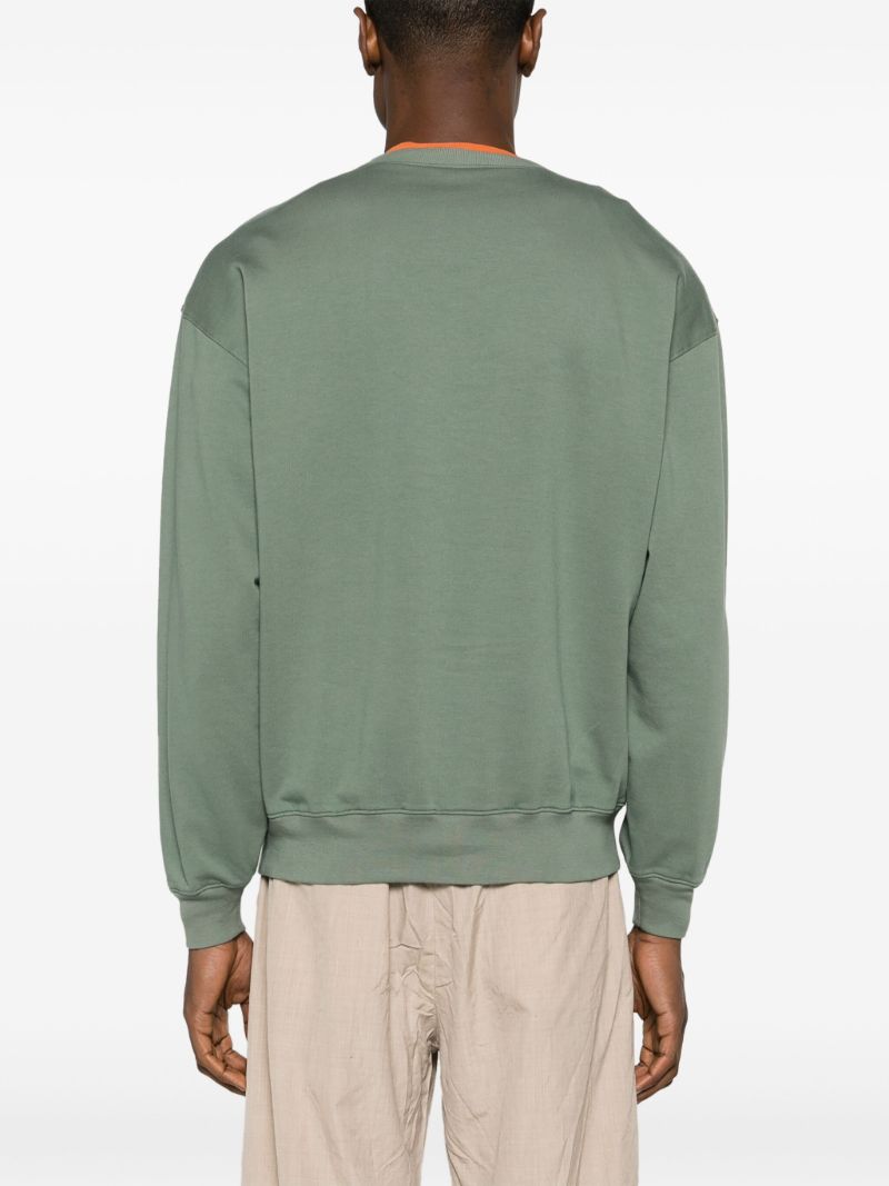 Green Super High Gauze Cotton Sweatshirt