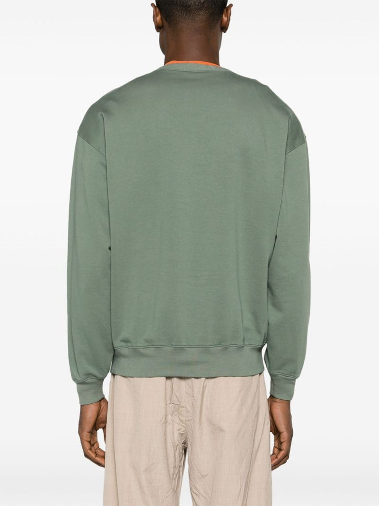 Green Super High Gauze Cotton Sweatshirt
