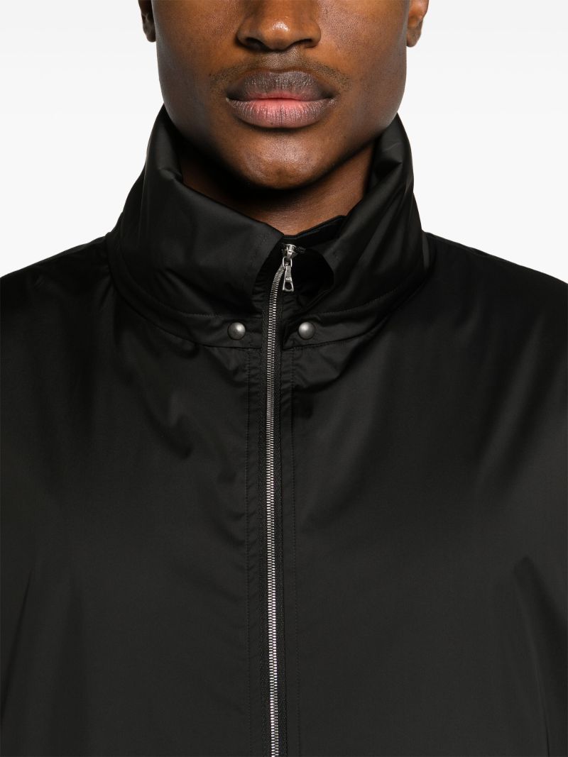 Black Hard Twist Laminated Jacket