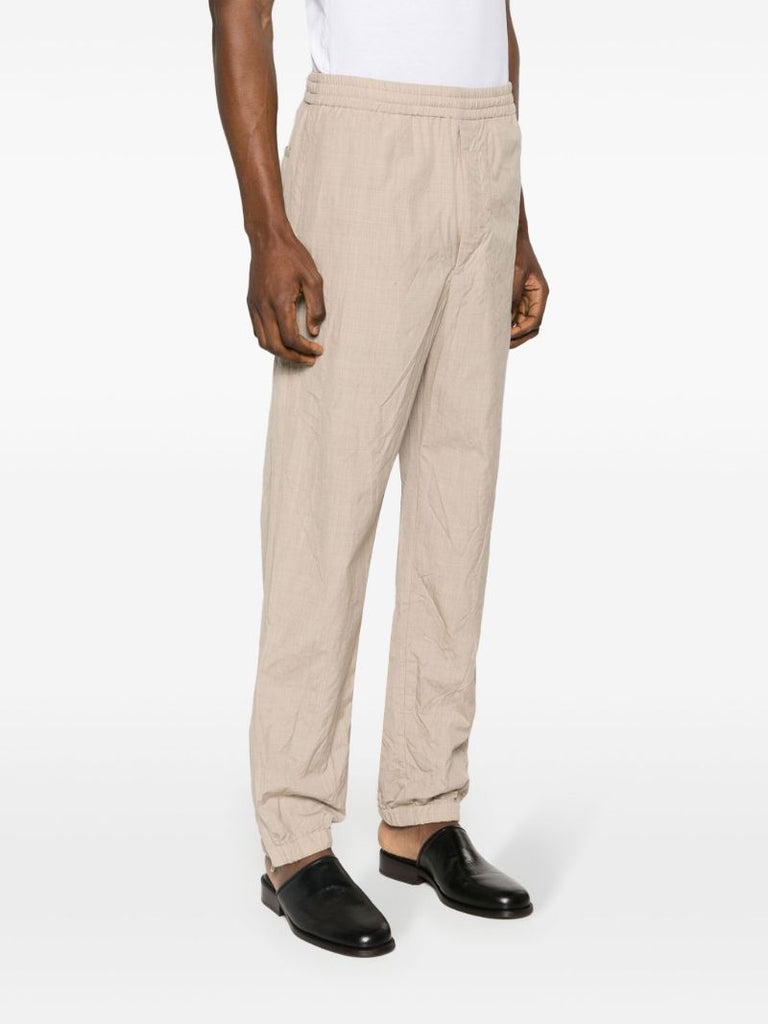 Neutral Wool-poplin Trousers